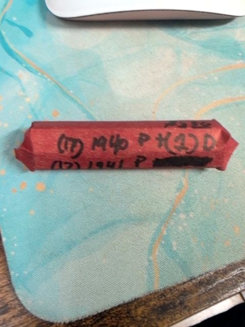 Mixed date wheat cent roll