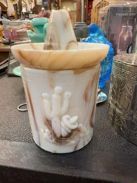 Vintage Akron slag glass