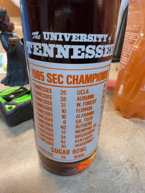 1985 University of TN Sugar Bowl Coca Cola Bottle