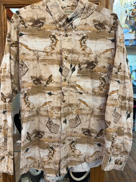 Vintage 90s Fishing Shirt