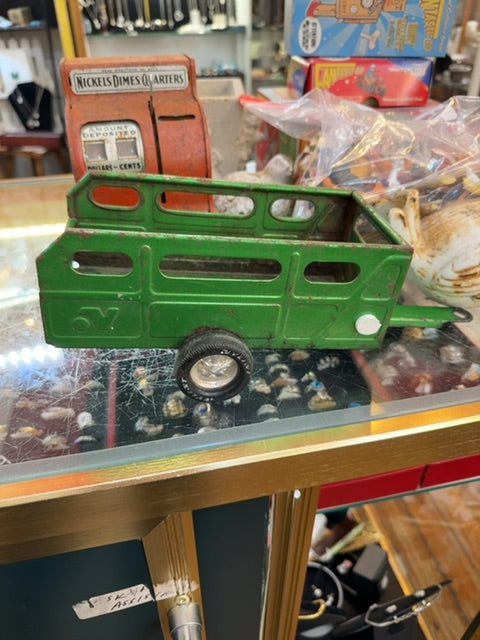 Green trailer Vintage Toys