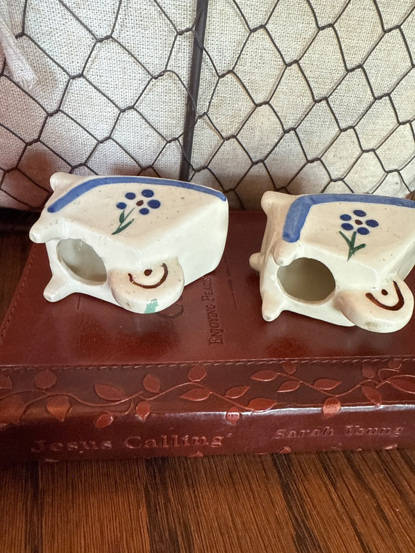 Wheelbarrow Cart Pair of Shawnee Salt & Pepper Shakers