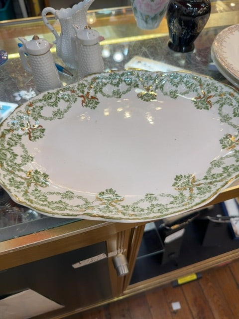 Oval platter green