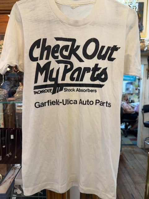 Vintage 70s Car Parts Shirt, Small
