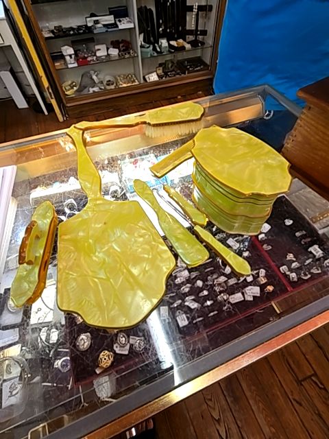 Celluloid dresser set