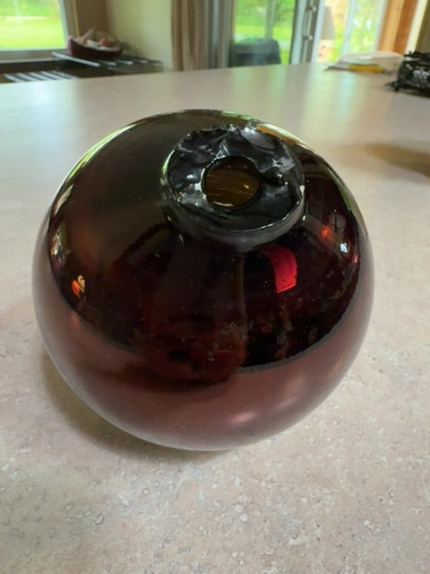 Copper/amber Lightening Rod Ball, 4”