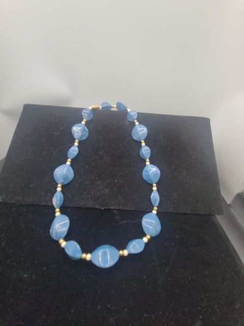 Blue Bead Necklace