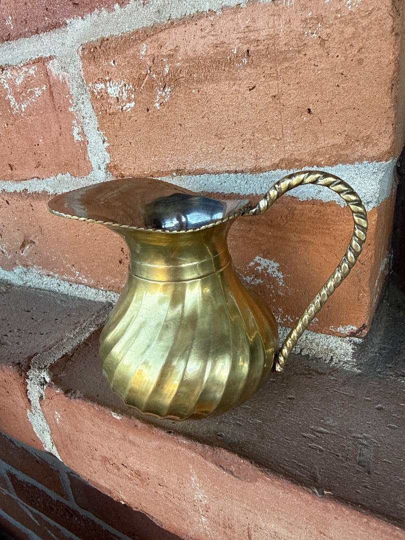 Antique Brass pitcher w/ handle