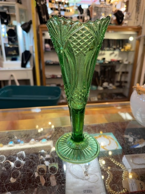 Green vase
