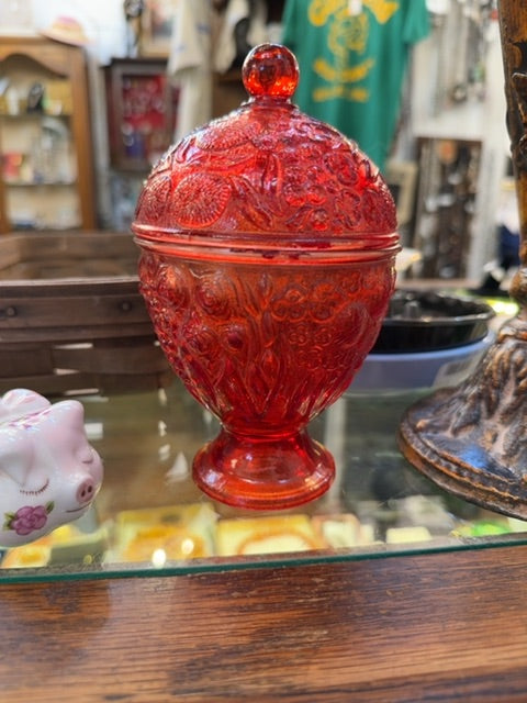 Candy dish red