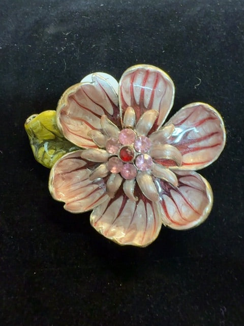 Pink Flower Brooch