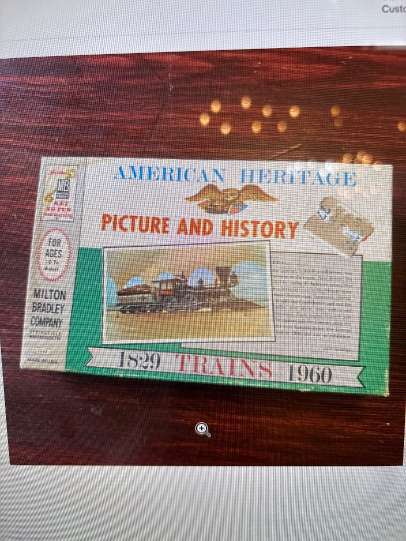 Complete Set of 40 American Heritage Picture and History Cards -Trains 1829-1960