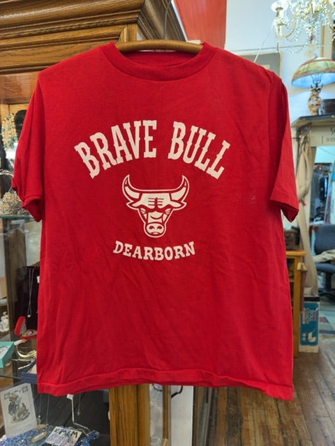 Vintage 70s Bar Shirt, Medium