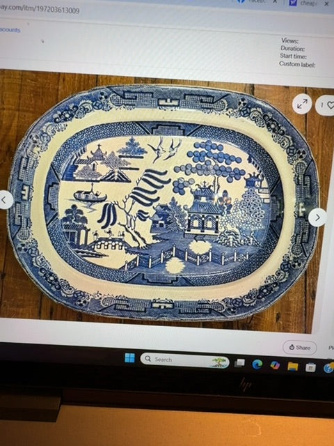 Blue Staffordshire Blue Williow