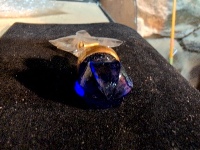 Cobalt Blue Glass Furniture Knob