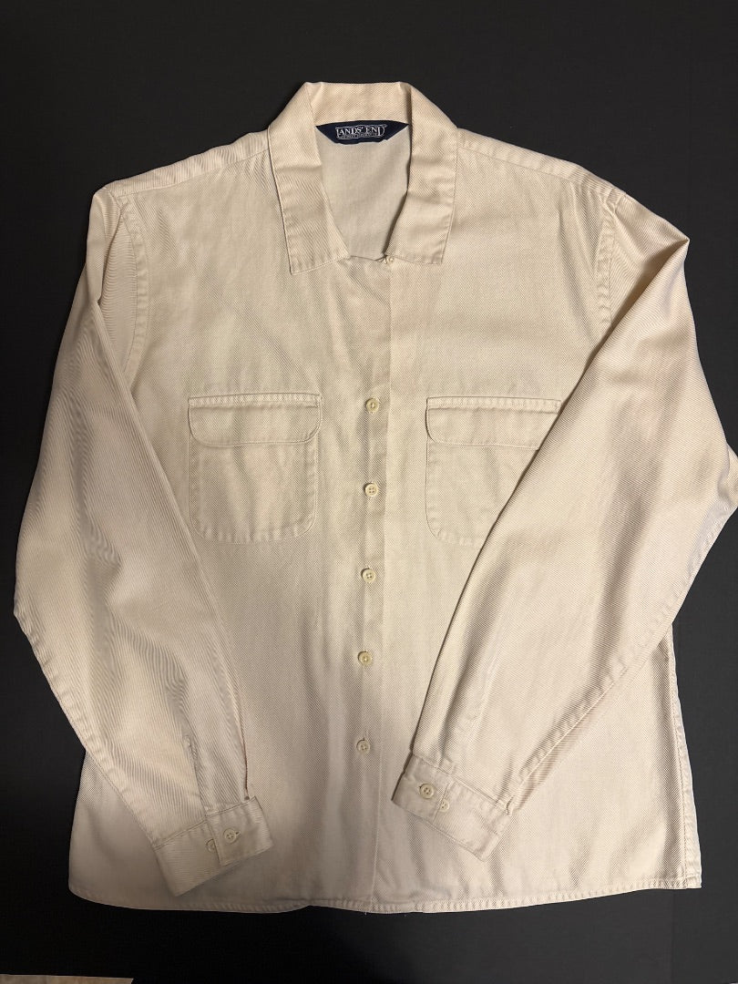GSK - EBAY Beige Wms LandsEnd Blouse