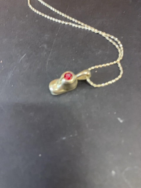 Sterling July Birthstone necklace