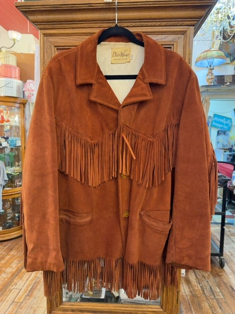 Vintage 60s Suede Fringe Jacket