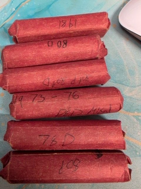 MIXED BRIGHT RED COPPER CENTS