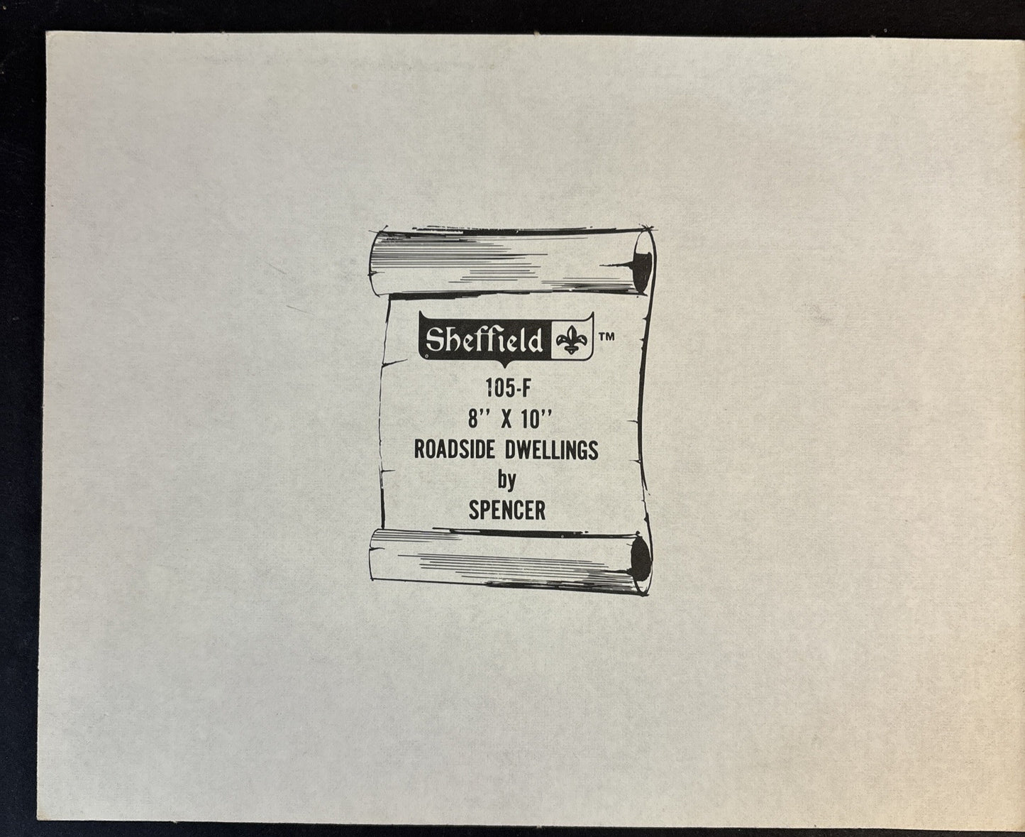 Spencer Roadside Dwellings 105-F Sheffield Litho Print Artwork 8"x10"