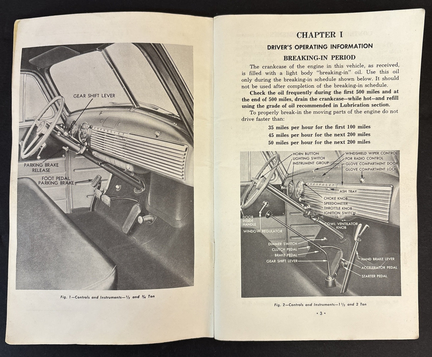 1952 Chevrolet Truck Owners Manual User Guide Reference Operator Book Fuses OEM