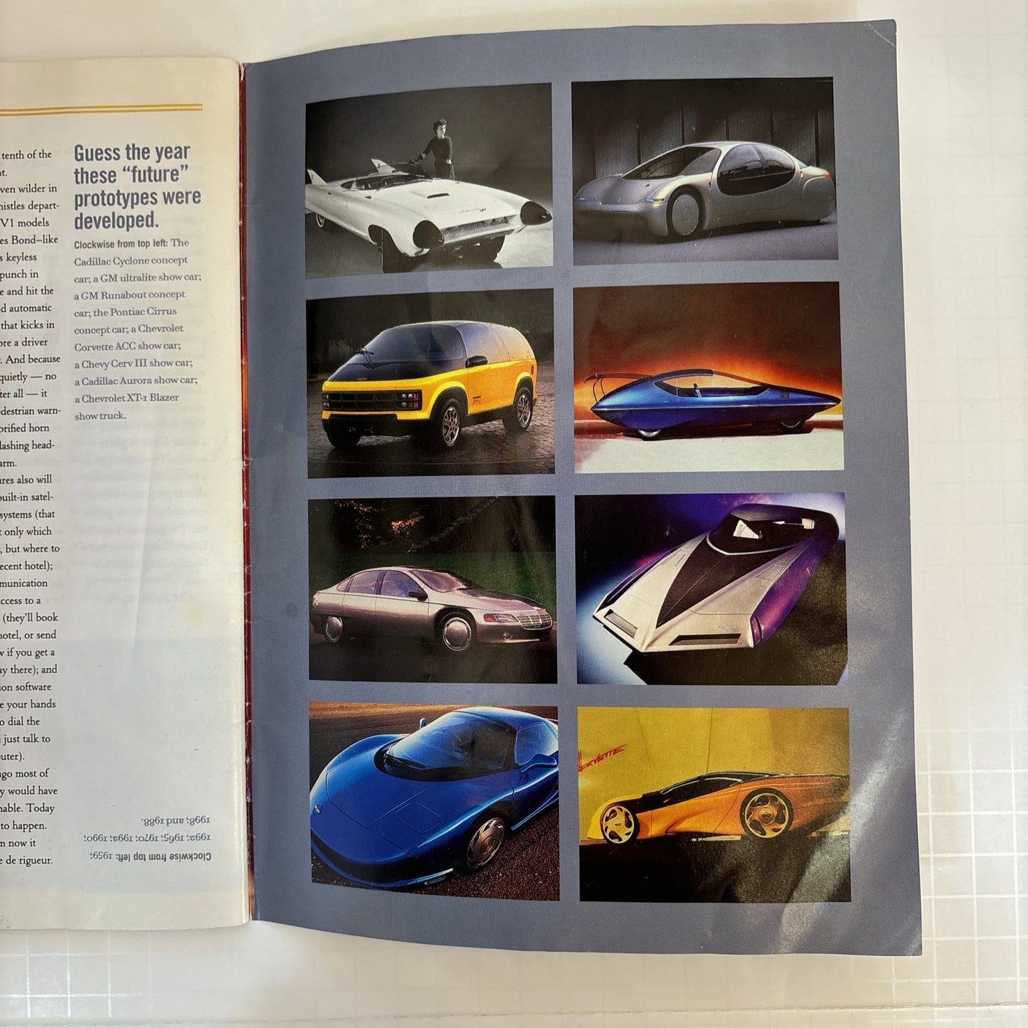 RARE Disney Magazine Inside Test Track Presented by General Motors Vintage Book