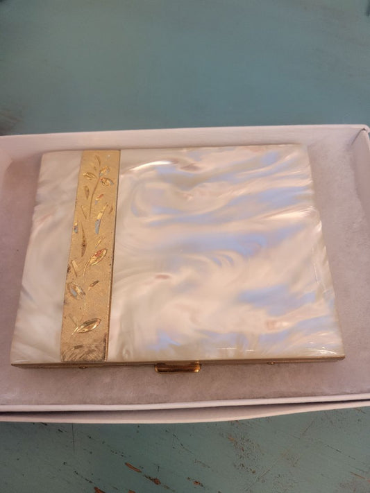 Vintage Mother of Pearl Compact