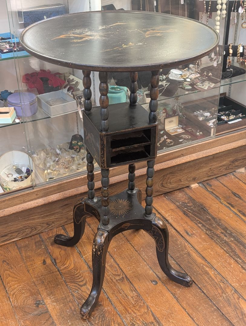 Japanese Painted Night Stand