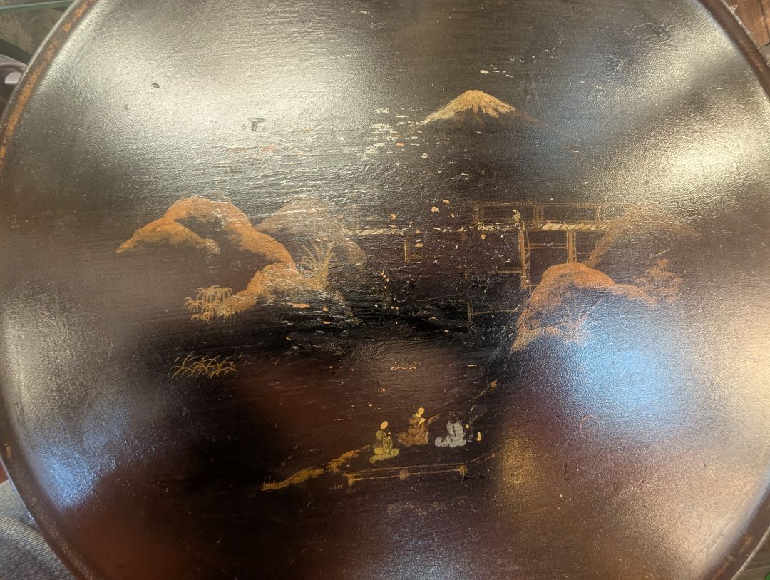 Japanese Painted Night Stand