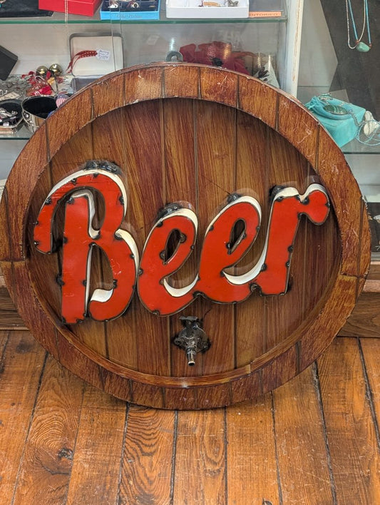 Beer Sign, tin