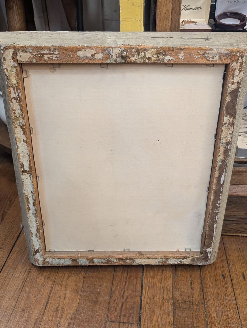 Hand painted ocean seen