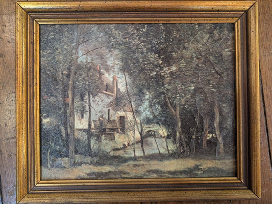 Small cottage painting c, 11.5, 10.5