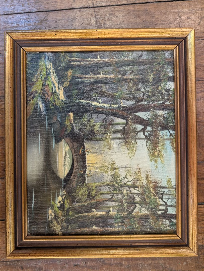 Exquisite painting of forrest, 12"x10"