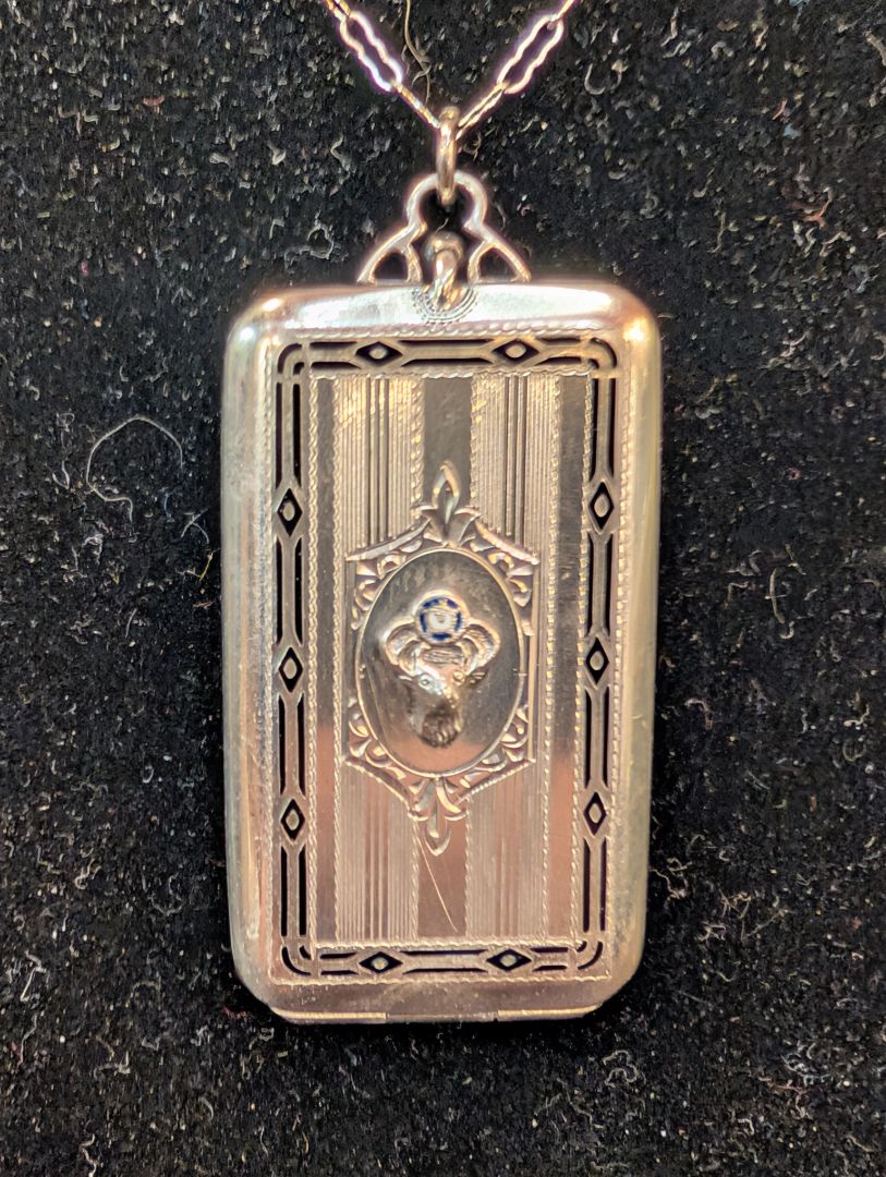 Elks membership fob on Sterling chain