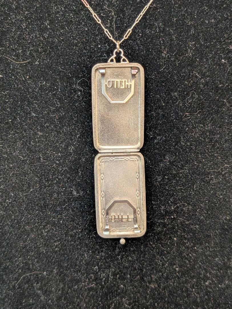 Elks membership fob on Sterling chain