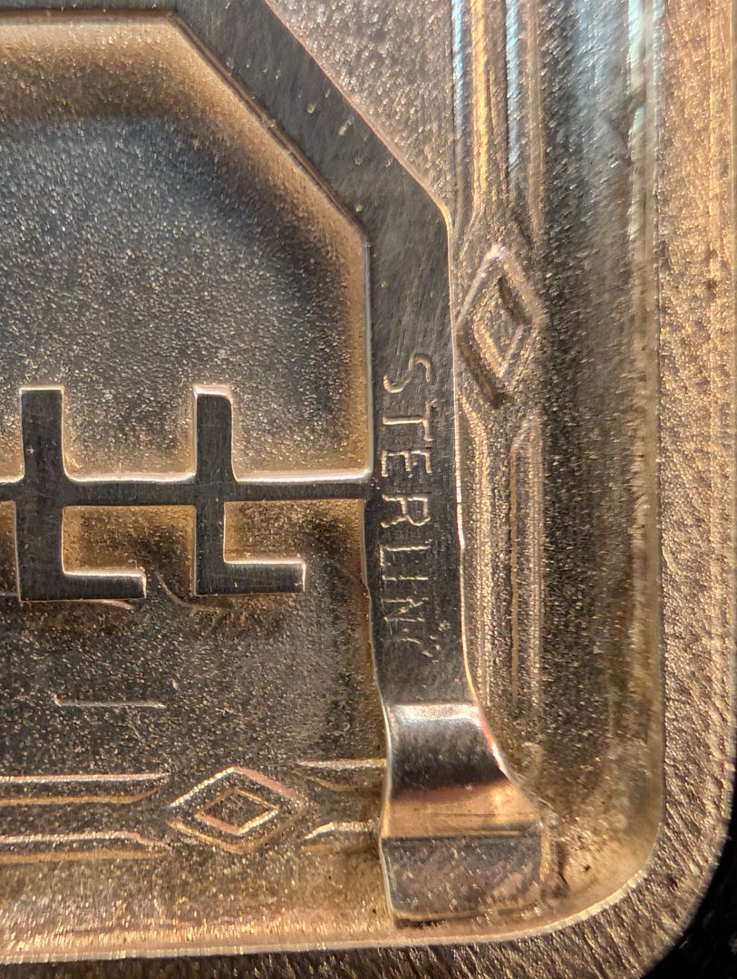 Elks membership fob on Sterling chain