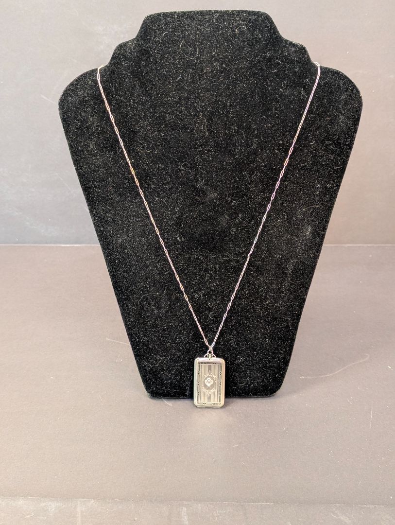 Elks membership fob on Sterling chain