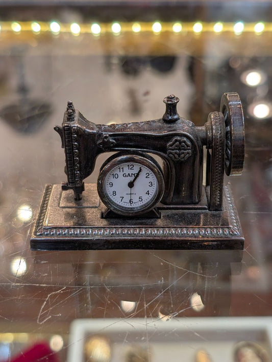 Singer sewing machine cast brass with silver plate