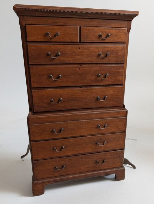 1760 to 1780 English highboy made in Lancaster region mahogany