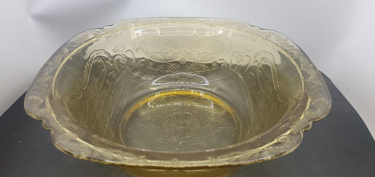 Yellow Colonial Depression Glass Bowl