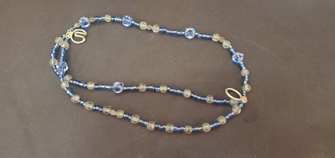 Cobalt Seed Beaded Bracelet