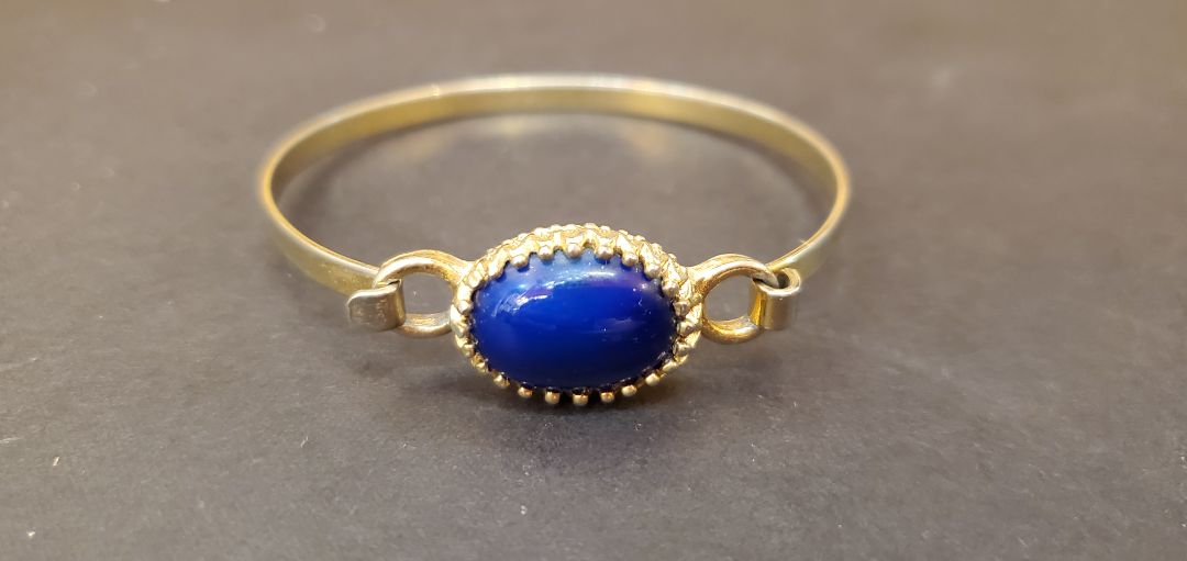 Blue Crowned Bangle