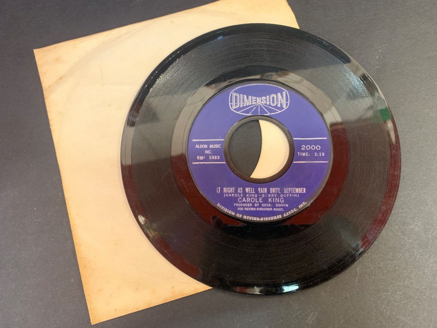 CAROLE KING It Might as Well Rain Until September Nobody's Perfect Dimension