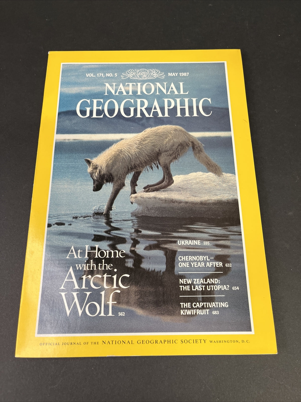 May 1987 National Geographic At Home with the Arctic Wolf 