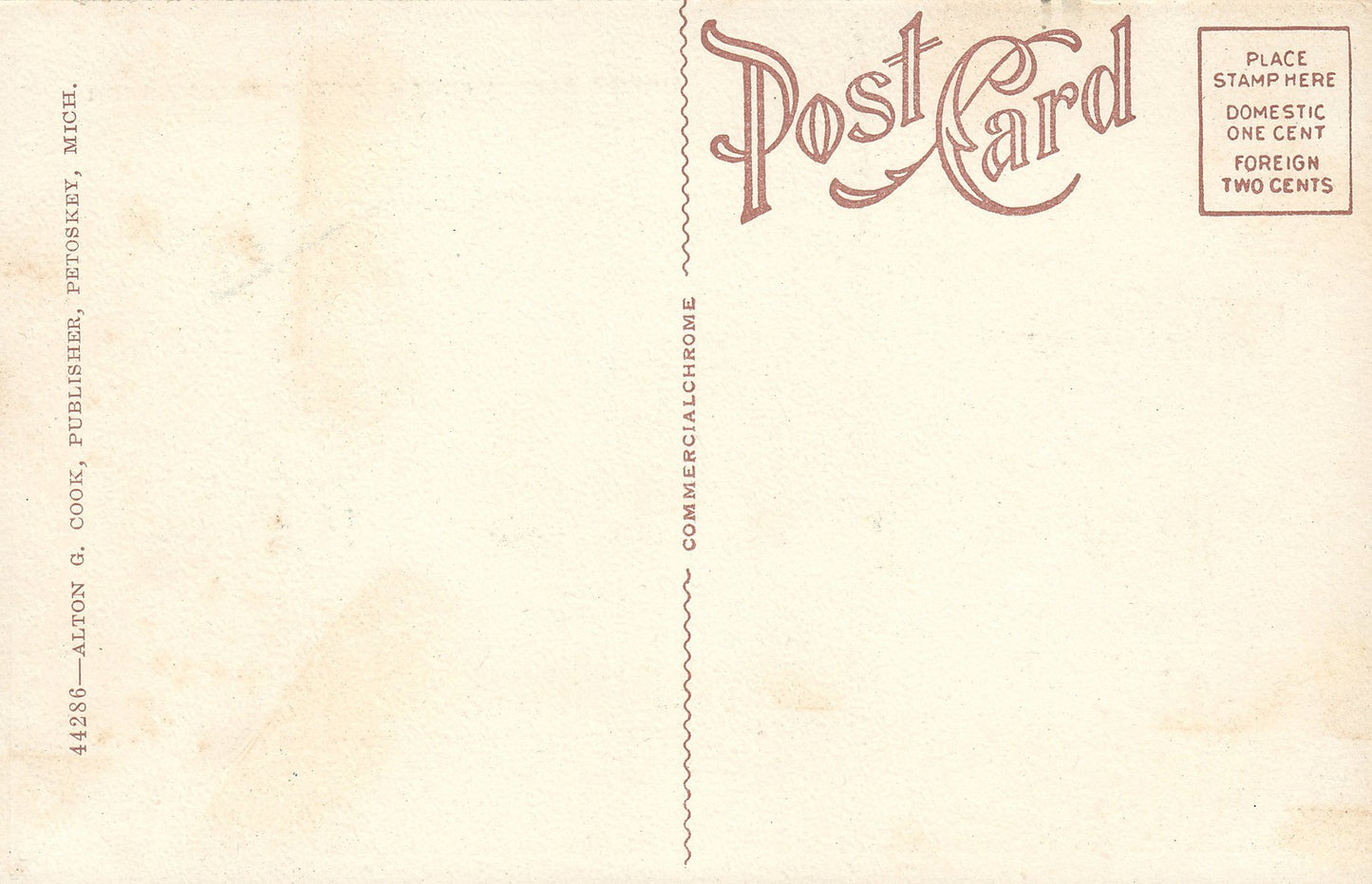 United Sate Post Office Petoskey Michigan MI  Postcard