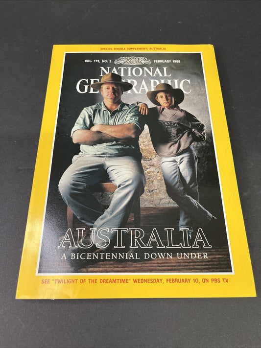 February 1988 National Geographic Australia a Bicentennial Down Under