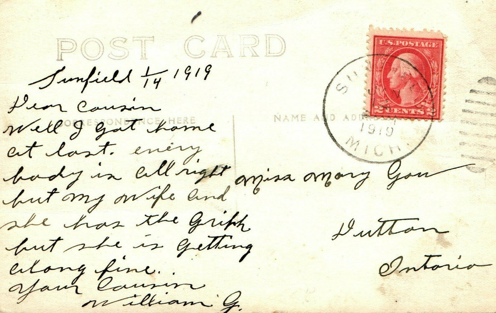 Sunfield Milling Co Elevator Horse and Carriage Sunfield Michigan MI Postcard