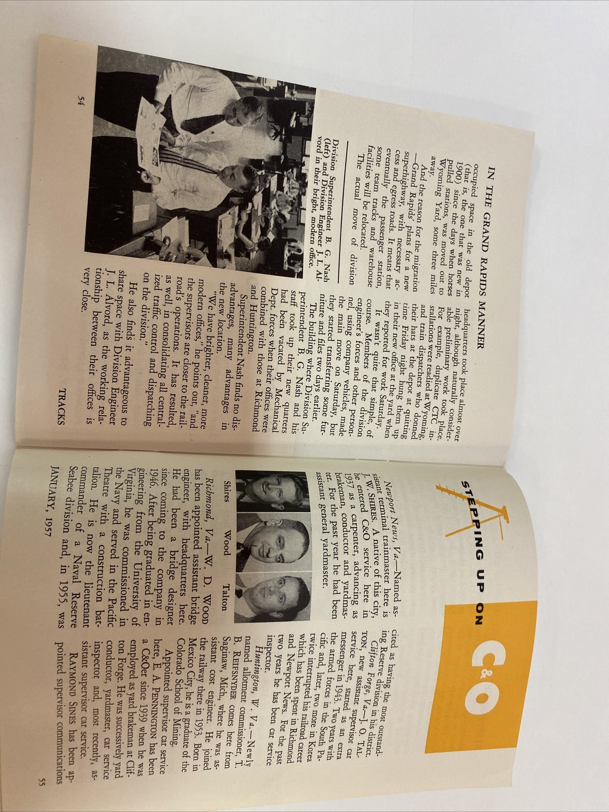 January 1957 TRACKS MAGAZINE CHESAPEAKE & OHIO RAILROAD RR TRAINS  