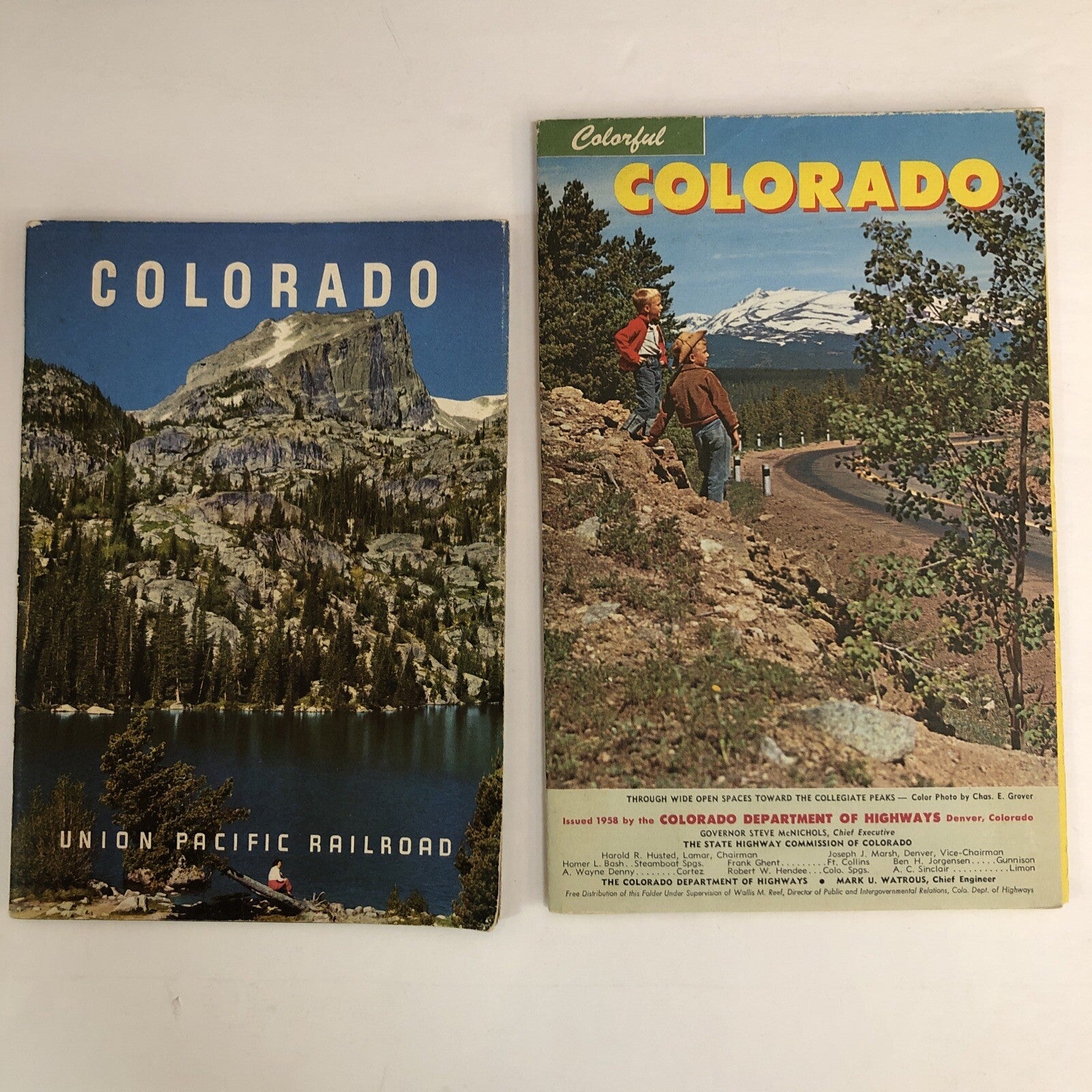 2 Colorado CO Tourist Guides Map Booklets Union Pacific Railroad & Dept of Hwy
