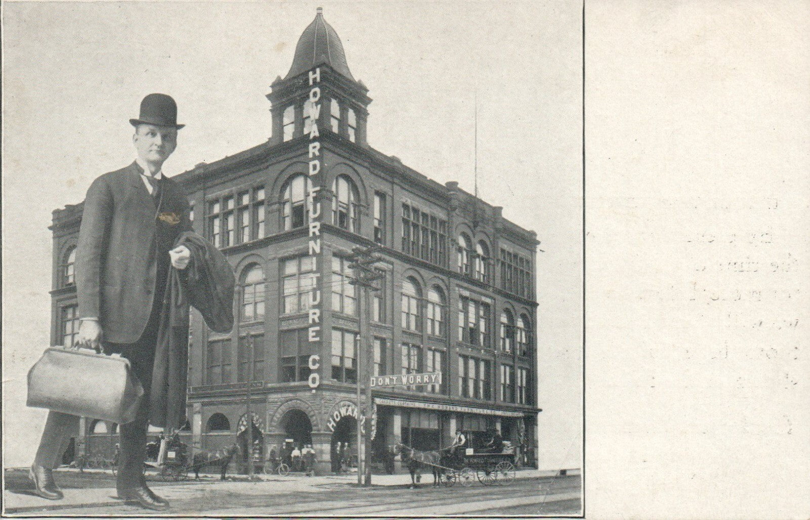 Howard Furniture Co. Michigan Mich Mi Postcard